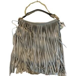 Vegan Beige Fringe purse - Brand New w/tags